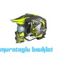 SWAY - FS-X1 SEUL WARRIOR FULLFACE KASK - SİYAH NEON SARI BEYAZ - Medium Beden