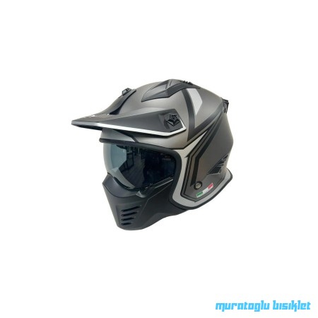 SWAY - FS-X2 TOKYO FULLFACE KASK - TİTANYUM BEYAZ SİYAH - Medium beden SWAY - FS-X2 TOKYO FULLFACE KASK - TİTANYUM BEYAZ SİYAH - Medium beden