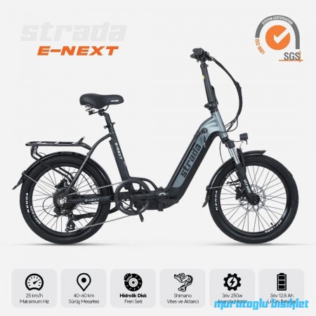20J STRADA E-NEXT ELEKTRİKLİ KATLANIR BİSİKLET - ANTRASİT