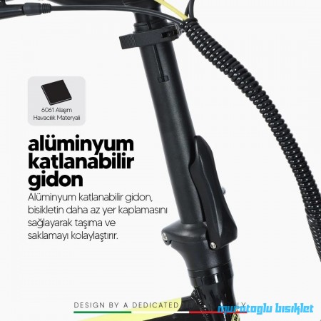 20J STRADA E-BRO ELEKTRİKLİ KATLANIR BİSİKLET - SİYAH MAVİ