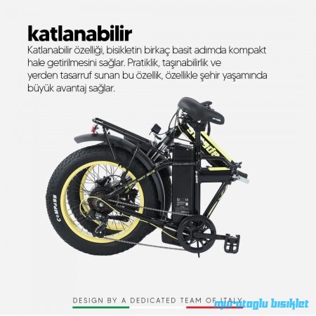 20J STRADA E-BRO ELEKTRİKLİ KATLANIR BİSİKLET - SİYAH KIRMIZI 20J STRADA E-BRO ELEKTRİKLİ KATLANIR BİSİKLET - SİYAH KIRMIZI