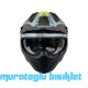 SWAY - FS-X2 TROOPER FULLFACE KASK - GRİ NEON SARI SİYAH - LARGE BEDEN