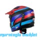 SWAY - FS-X2 TRAK FULLFACE KASK - SİYAH KIRMIZI MAVİ - LARGE BEDEN