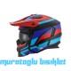 SWAY - FS-X2 TRAK FULLFACE KASK - SİYAH KIRMIZI MAVİ - LARGE BEDEN
