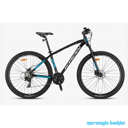29J KRON XC 100 HD DAĞ BİSİKLETİ - MAT SİYAH GRİ TURKUAZ - 48 KADRO