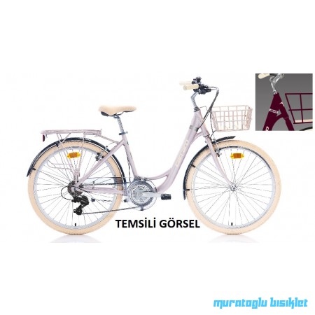 26J CARRARO JULIET ŞEHİR BİSİKLETİ - MAT MÜRDÜM KROM KREM - 43 26J CARRARO JULIET ŞEHİR BİSİKLETİ - MAT MÜRDÜM KROM KREM - 43