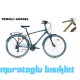 28J CARRARO ELITE 704 V ŞEHİR BİSİKLETİ - MAT METALİK YEŞİL KAHVE - 48 KADRO