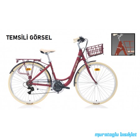 28J CARRARO JULIET ŞEHİR BİSİKLETİ - MAT KİREMİT KROM KREM - 43 KADRO 28J CARRARO JULIET ŞEHİR BİSİKLETİ - MAT KİREMİT KROM KREM - 43 KADRO