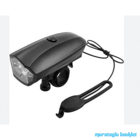 KNT JY-575J-B KORNA + FAR, 120 DESİBEL PİLLİ - SİYAH