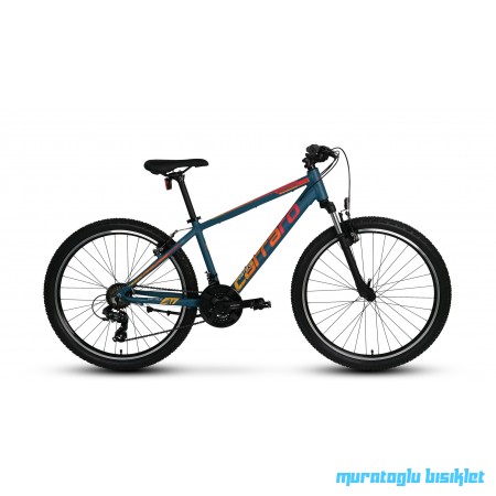 24J CARRARO FORCE 400 DAĞ BİSİKLETİ - MAT PETROL KIRMIZI TURUNCU