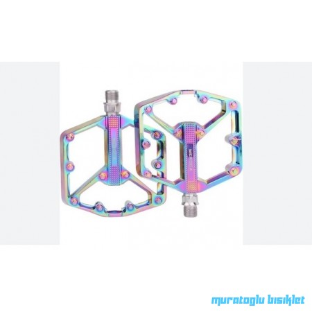 Meroca Rainbow Alüminyum Platformlu Rulmanlı Bisiklet Pedalı