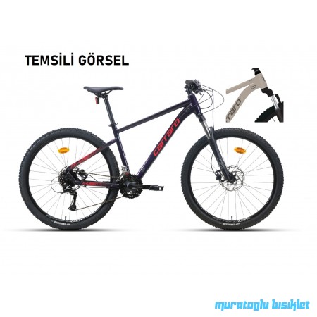 27.5J CARRARO CRX 724 24V HD DAĞ BİSİKLETİ - GÜL GRİ KOYU GRİ - 44 KADRO