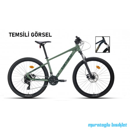 27.5J CARRARO CRX 721 21V HD DAĞ BİSİKLETİ - METALİK MAVİ GÜMÜŞ - 44 KADRO