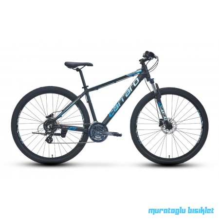 26J CARRARO FORCE 650 DAĞ BİSİKLETİ - MAT SİYAH MAVİ AÇIK MAVİ - 38 KADRO