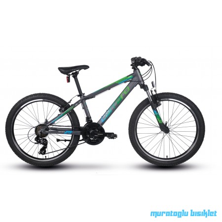 24J CARRARO FORCE 400 DAĞ BİSİKLETİ - MAT ANTRASİT YEŞİL MAVİ - 32 KADRO