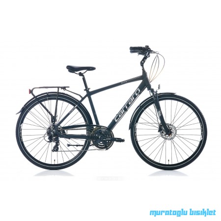 28J CARRARO ELITE 706 HD ŞEHİR BİSİKLETİ - MAT SİYAH GRİ - 48 KADRO