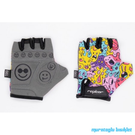 RAPTOR CANAVAR DOODLE Kısa Parmak Jelli Çocuk Eldiveni 