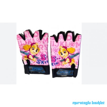 TEX XBYC HJ-1509  KIZ ÇOCUK ELDİVENİ - KÖPEK - PEMBE