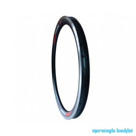 TRAZANO 20J DUBLE JANT ÇEMBERİ 36 DELİK V FREN -  SİYAH