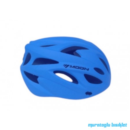 MOON KS-22  KASK IŞIKLI - MAT MAVİ - L