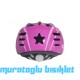 MOON M-7 ÇOCUK KASK ÇİZGİ DESENLİ - MOR PEMBE - M