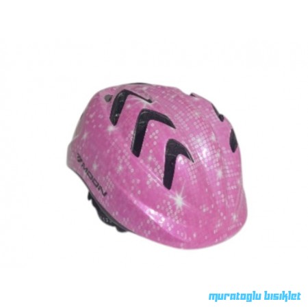 MOON M-7 ÇOCUK KASK O DESENLİ - PEMBE BEYAZ - S