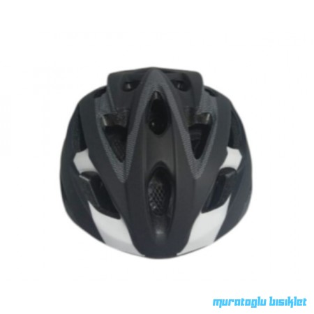 MOON MV-88  KASK IŞIKLI  -  SİYAH BEYAZ - M