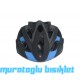 MOON MV-88  KASK IŞIKLI  -  SİYAH MAVİ - L