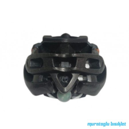 MOON MV-88  KASK IŞIKLI  -  SİYAH TURUNCU - L