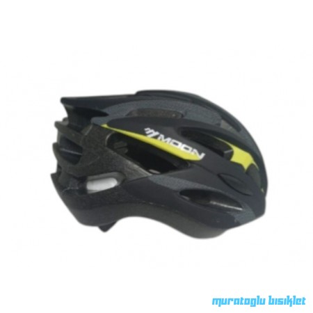 MOON MV-88  KASK IŞIKLI  -  SİYAH SARI - M