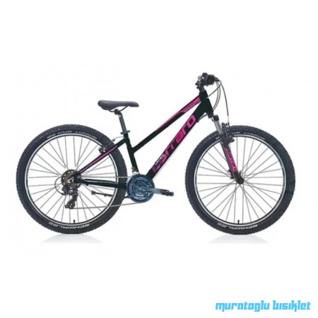 27.5J CARRARO FORCE 701 BAYAN DAĞ BİSİKLETİ - MAT SİYAH FUŞYA- 38