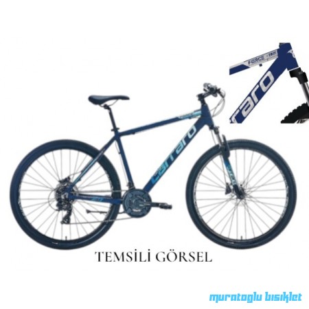 27.5J CARRARO FORCE 720 DAĞ BİSİKLETİ - METALİK MAVİ GÜMÜŞ - 43
