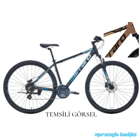 27.5J CARRARO FORCE 750 HD DAĞ BİSİKLETİ -BRONZ SİYAH BEYAZ - 43