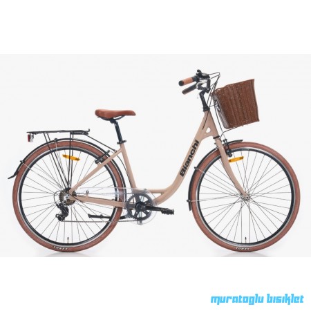 28J BİANCHİ C281 7V VB ŞEHİR BİSİKLETİ - KREM SİYAH - 38
