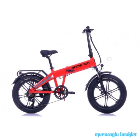 20J BROSTER TUNDER KATLANIR ELEKTRİKLİ BİSİKLET - KIRMIZI