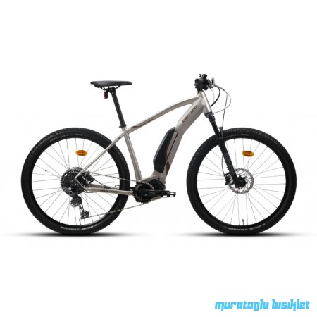 27.5J CARRARO KIFUKA E7 11V  ELEKTRİKLİ BİSİKLET - NİKEL GRİ/KAHVE - 44