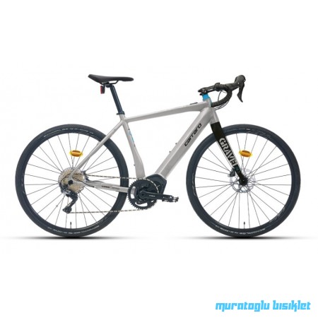 28J CARRARO GRAVEL GE 5.0 11-V HD ELEKTRİKLİ BİSİKLET - MAT GÜMÜŞ SİYAH - 55