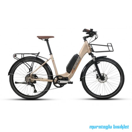 26J CARRARO PADOVA 8V ELEKTRİKLİ ŞEHİR BİSİKLETİ - MAT MET.BEJ/KAHVE- 44