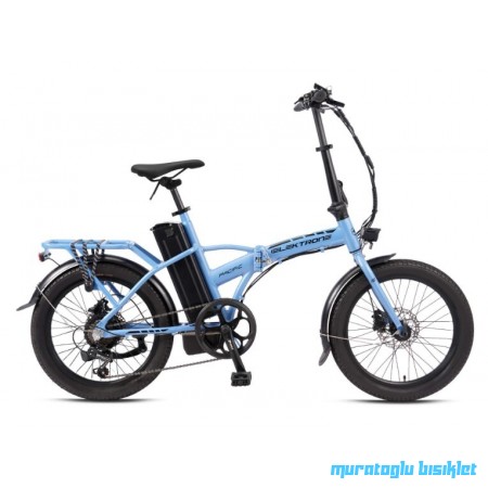 20J ELEKTRONE PACIFIC 7V HD ELEKTRİKLİ KATLANIR BİSİKLET - MAVİ/SİYAH