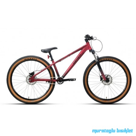 26J CARRARO  BANDIT 1-V HD DAĞ BİSİKLETİ - MAT KOYU KIRMIZI-SİYAH - 31