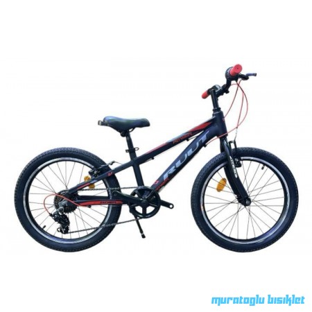 20J RUUT POWER 7V VB ÇOCUK BİSİKLETİ - SİYAH KIRMIZI