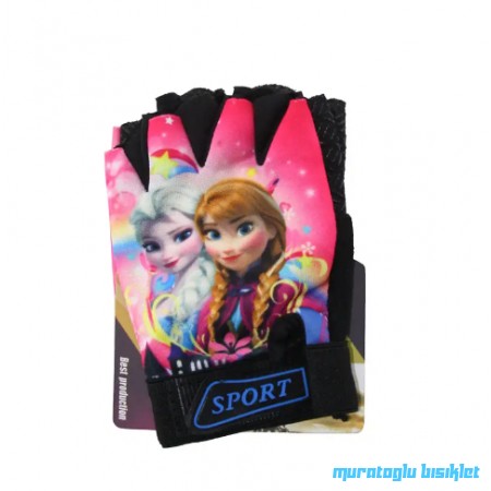 XBYC HJ-1509  KIZ ÇOCUK ELDİVENİ - KARLAR KRALİÇESİ - PEMBE