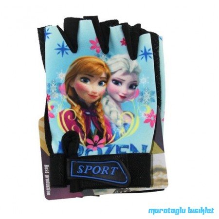 TEX XBYC HJ-1509  KIZ ÇOCUK ELDİVENİ - KARLAR KRALİÇESİ - MAVİ