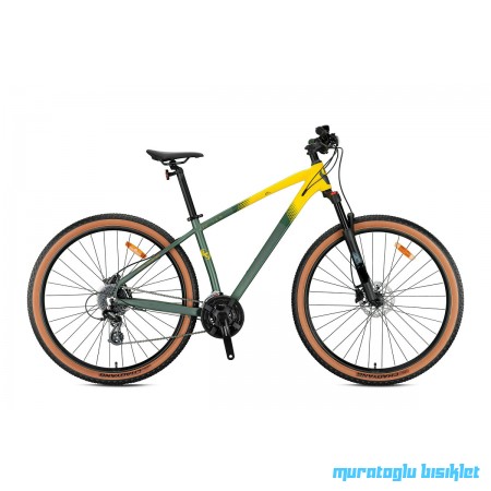 27.5J KRON XC 150 24V HD DAĞ BİSİKLETİ - MAT YEŞİL SARI FÜME - 38 KADRO