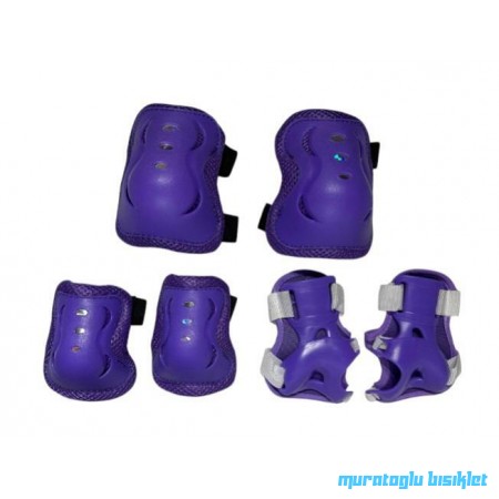 TEX ÇOCUK DİZLİK DİRSEKLİK SET   - MOR