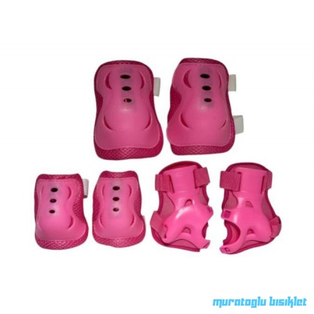 TEX ÇOCUK DİZLİK DİRSEKLİK SET   - PEMBE