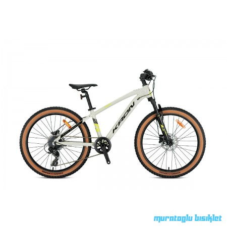 24J KRON XC 100 HD DAĞ BİSİKLETİ - BEJ NEON SARI SİYAH - 33 KADRO