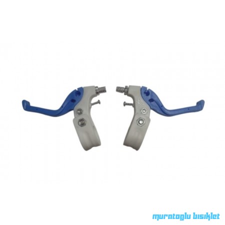 TAIWAN ÇOCUK FREN KOLU TAKIMI V FREN PLASTİK - MAVİ BEYAZ