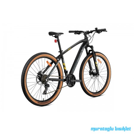 27.5J KRON XC 100 HD 21V DAĞ BİSİKLETİ - MAT SİYAH SARI FÜME - 38 KADRO
