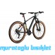27.5J KRON XC 100 HD 21V DAĞ BİSİKLETİ - MAT SİYAH SARI FÜME - 38 KADRO